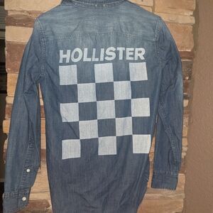 Hollister Blue Denim Shirt